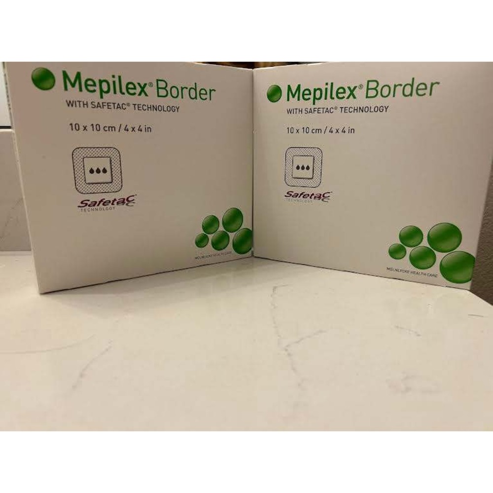 Mepilex Border 4x4 Self-Adherent Foam Dressing Safetac 295300 2 Boxes of 5ct
